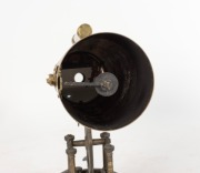 JAMES SHORT of LONDON fine and rare mid 18th century Gregorian/reflector telescope fitted with sighting scope and fine vernier adjustment, on original tripod base, and housed in a mid 19th century Australian cedar case, fitted with original additional mir - 10