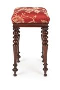 An antique Australian blackwood bar stool with finely turned legs, Tasmanian origin, circa 1850, ​​​​​​​81cm high - 2