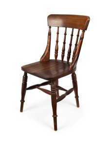GEORGE PEDDLE antique Australian blackwood chair, Tasmanian origin, circa 1900, note: rare jawbone supports. 87cm high