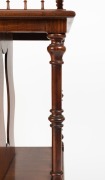 GEORGE THWAITES (attributed) of Melbourne, fine quality Australian blackwood Canterbury with beautifully turned gallery and single drawer to the base, circa 1860, 85cm high, 65cm wide, 41cm deep - 4