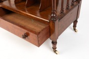 GEORGE THWAITES (attributed) of Melbourne, fine quality Australian blackwood Canterbury with beautifully turned gallery and single drawer to the base, circa 1860, 85cm high, 65cm wide, 41cm deep - 5