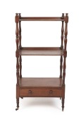 WILLIAM CHAMPION antique Colonial Australian cedar wotnot with single drawer, Tasmanian origin, circa 1840, stamped three times to base "W. Champion", 106cm high, 53cm wide, 45cm deep - 5
