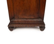 An antique Anglo-Indian padouk twin pedestal sideboard with carved Thomas Hope scrolled back, early to mid 19th century, ​​​​​​​122cm high, 184cm wide, 63cm deep - 4