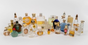 Thirty assorted perfume bottles, the largest 11cm high