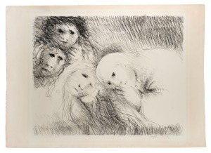 ARTHUR MERRIC BLOOMFIELD BOYD (1920-1999), (four figures), lithograph, signed lower right in pencil "Arthur Boyd", sheet size 57 x 80cm