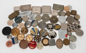 Forty eight assorted pocket powder compacts and mirrors