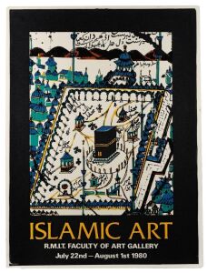 RMIT GALLERY: 1978 - 1982 collection of original screen-printed posters, comprising of August 1978 "Africa and Oceania" (accompanied by original felt-tipped pen concept drawing), July-August 1980 "Islamic Art", October 1980 "Ken Whisson - Selected Paintin