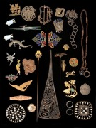 Art Nouveau and Art Deco&nbsp;jewellery, buckles hatpins, etc, (30+ items)