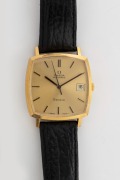 OMEGA "Geneve" gent's wristwatch with automatic movement, datejust and steel back, 3.4cm wide including crown - 2