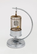 SWING vintage German birdcage annular clock, 20th century. 21cm high.