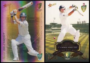 2005-08 cricket cards, noted 2007 Select "Holofoil Parallel" [120] & "Man of the Match" [16]. G/VG. (719).