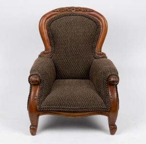 A child size armchair crafted in the antique style, late 20th century, ​​​​​​​52cm high