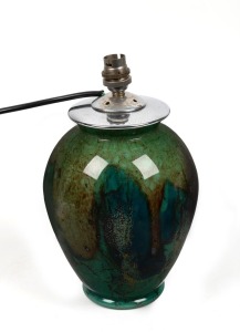 W.M.F. "IKORA" vintage German art glass table lamp base, ​​​​​​​30cm high
