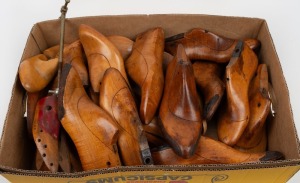 A group of assorted vintage and antique shoe last/stretches (qty)