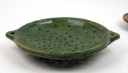 Three assorted antique pottery food bowls, Dutch and Flemish, 6th century and 16th century, the largest 45cm wide - 2