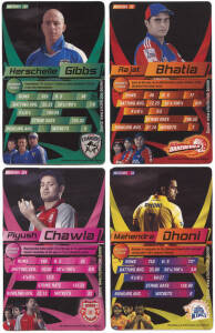 2009-12 IPL cricket cards from India, wonderful range of sets from Wrigleys & Topps, difficult to find outside India. G/VG. (520).