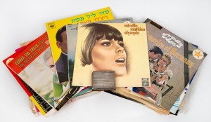 Thirty plus L.P. records, together with a Continental silver cigarette case (85 grams)