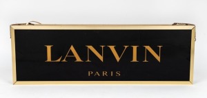 LANVIN, PARIS point of sale French advertising double sided illuminated sign, 20th century, 66cm wide