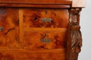 An antique Australian huon pine chest of eight drawers with finely selected cuts of birdseye, 19th century, 144cm high, 117cm wide, 57cm deep - 2