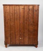 An antique Australian huon pine chest of eight drawers with finely selected cuts of birdseye, 19th century, 144cm high, 117cm wide, 57cm deep - 5