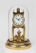 GUSTAV BECKER German 400 day anniversary dome clock, early 20th century, ​​​​​​​28cm high&nbsp;