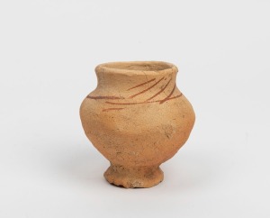 Medieval Pingsdorf pottery food bowl, Rhineland, 11th-13th century, 8.5cm high