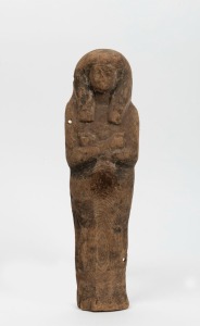 Antique carved wooden Ushabti, Egyptian origin, unknown date, 30cm high