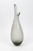 HOLMEGAARD Danish glass "Beak" vase, engraved "HOLMEGAARD", 42cm high - 2
