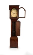 An antique English mahogany&nbsp;longcase clock, 19th century, 214cm high, 45cm wide, 28cm deep - 2