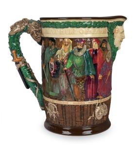 ROYAL DOULTON "THE SHAKESPEARE JUG" limited edition of 1000, no.184, 26.5cm high