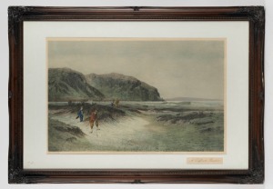 DOUGLAS ADAMS (British), I.) The Pulling Green, II.) A Difficult Bunker, coloured lithographs in attractive framing, 59 x 84cm each overall