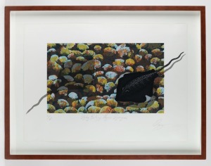 LIN ONUS & TIRIKI ONUS, Djalng&nbsp;Baltjigi Nyuni&nbsp;Djinigima (Wish You Were Here), lithograph, 12/70, signed "Onus" and titled in the lower margin, sheet size 49 x 68cm, 65 x 85cm overall