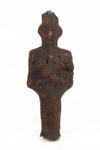 An Egyptian corn mummy, 16cm high