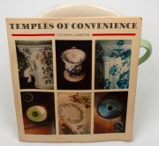 CROWN DEVON "PATENT NON SPLASH THUNDER BOWL" antique English porcelain chamber pot with clockwork musical mechanism, together with a copy of the book "TEMPLES OF CONVENIENCE" by Lucinda Lambton, where the same model is feature on the back cover, early 20t - 2
