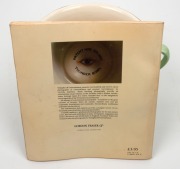 CROWN DEVON "PATENT NON SPLASH THUNDER BOWL" antique English porcelain chamber pot with clockwork musical mechanism, together with a copy of the book "TEMPLES OF CONVENIENCE" by Lucinda Lambton, where the same model is feature on the back cover, early 20t - 3