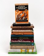CLOCK & WATCH REPAIR: A collection of books including Daniels "Watch Making", Fried "The Watch Repairers Manual", de Carle "Practical Watch Repairing" and Rabushka "Repair and Restore your 400 day clock", etc. mainly hard cover. (15).