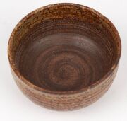 BERNARD LEACH pottery beaker, JANET LEACH pottery tea bowl,&nbsp;INGER ROJKJAER&nbsp;Danish raku pottery bowl, (3 items), all with monogram marks, the largest 7cm high - 3