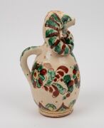 An unusual antique Russian zoomorphic&nbsp;jug with ram's head decoration, 19th/20th century, 24cm high - 3