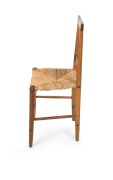 ANTONIO DEBERTOLIS&nbsp;dining chair, blackwood and rush seat, Drouin, Victoria, 19th century - 2