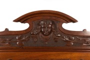 Circle of ROBERT PRENZEL&nbsp;Australian blackwood hall seat with carved griffin and face mask decoration, early 20th century, 138cm high x 115cm wide x 41cm deep - 3