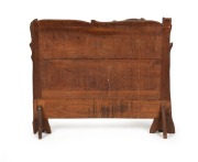 An Australian Arts & Crafts blackwood firescreen carved with gumnuts and leaves with branch decoration, in the manner of Prenzel, early 20th century, ​​​​​​​70cm high, 86cm wide, 17cm deep - 2