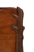 An Australian Arts & Crafts blackwood firescreen carved with gumnuts and leaves with branch decoration, in the manner of Prenzel, early 20th century, ​​​​​​​70cm high, 86cm wide, 17cm deep - 5