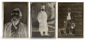 [BUSHRANGERS] A small box containing ten glass plate negatives, circa 1890s, including two portraits of HARRY POWER (bushranger), FREDERICK DEEMING (serial killer, possibly Jack-the-Ripper), Inspector HARE with police party (Kelly Gang capture), and other