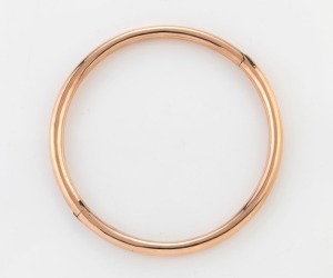 WILLIS & SONS of Melbourne rare antique 9ct rose gold choker necklace, 19th/20th century, stamped "9.W. Wax Filled" with unicorn mark, 11.5cm wide, 37.5 grams total