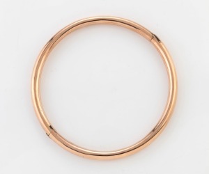 WILLIS & SONS of Melbourne rare antique 9ct rose gold choker necklace, 19th/20th century, stamped "9.W. Wax Filled" with unicorn mark, 11.5cm wide, 37.5 grams total