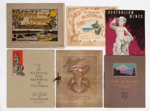 [AUSTRALIAN INTEREST] various booklets and pamphlets, including "Grand Opera Season, Melbourne 1924" (featuring Nellie Melba), "The National War Memorial of Victoria" (1934), "The Wonderland Australia Centenary Souvenir" by E.M. Waddy (1936), "Australian 