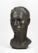 E.W. McGOWAN, "FRANK DUNSTAN" cast metal bust, signed and dated 1913, 35cm high