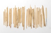 A group of assorted antique whalebone crochet needles and hooks, 18th and 19th century, (45 items), ​​​​​​​the largest 13cm long