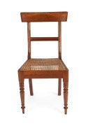 A set of six antique Australian cedar spade back dining chairs with turned legs and rattan seats, early to mid 19th century, ​​​​​​​92cm high - 3