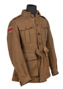 ERNEST&nbsp;ALBERT EPPLE, 1st. A.I.F. 11th FIELD ARTILLERY BRIGADE: WWI tunic with Rising Sun lapel badges and patches and original Turkish-knot style buttons. Epple was in the motor transport battalion. The tunic is made from barathea material and was probab - 2